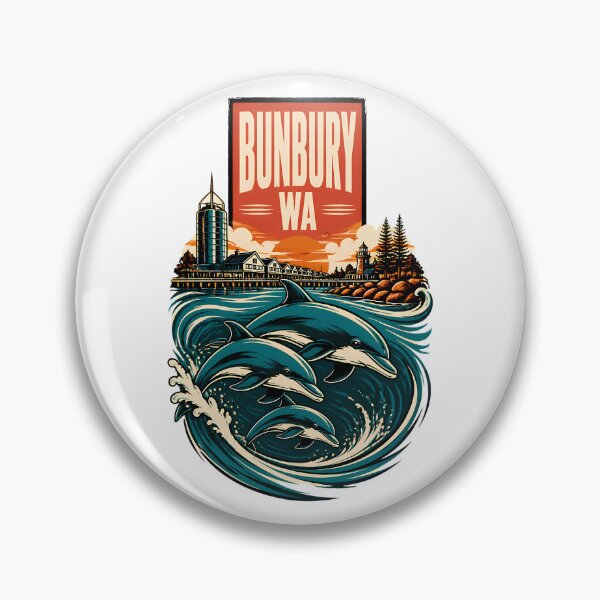 Item preview, Bunbury Western Australia Vintage Travel Poster designed and sold by TravelersGems.