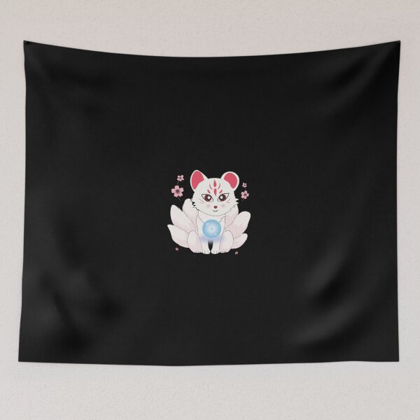 Item preview, Chibi gumiho 구미호 Korean Nine-tail fox Korean Hangul Word Art & Illustration designed and sold by nonikastudio.
