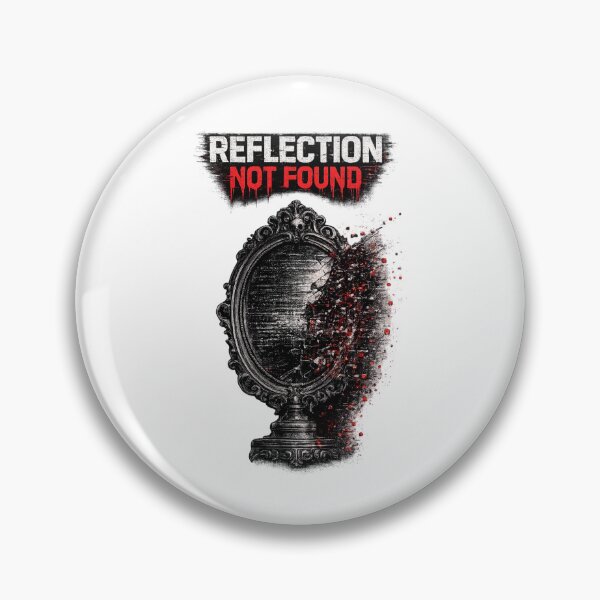 Item preview, REFLECTION NOT FOUND – Glitch Mirror Dark Cyberpunk Design designed and sold by UnglaublichGut.