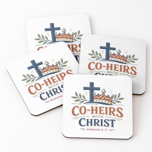 Item preview, Co-Heirs with Christ Christian Crown – Romans 8:17 Bible Verse  designed and sold by stylishdzign.