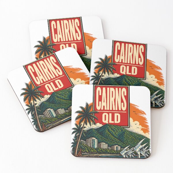 Item preview, Cairns Queensland Australia Vintage Travel Poster designed and sold by TravelersGems.