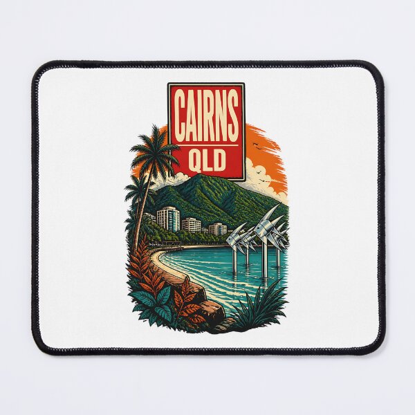 Item preview, Cairns Queensland Australia Vintage Travel Poster designed and sold by TravelersGems.