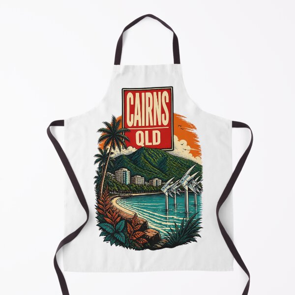 Item preview, Cairns Queensland Australia Vintage Travel Poster designed and sold by TravelersGems.