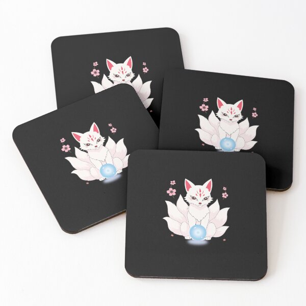 Item preview, 구미호 Korean Word Meaning Nine-tail fox black edition Korean Hangul Word Art & Illustration designed and sold by nonikastudio.