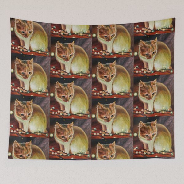 Item preview, Yule Cat designed and sold by SarahRileyArt.