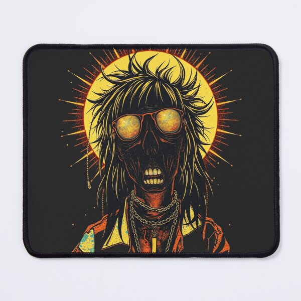 Item preview, Cyberpunk Heavy Metal Skeleton Sun Graphic designed and sold by ERODED SELF.