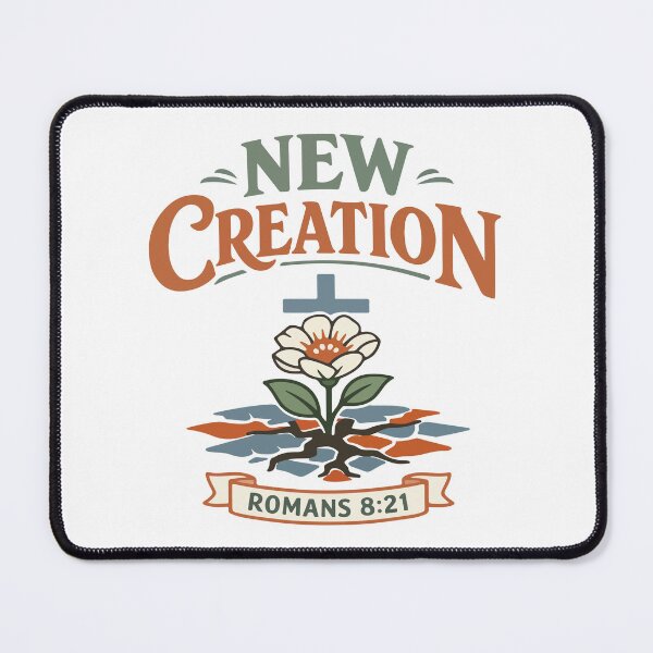 Item preview, New Creation Christian Flower – Romans 8:21 Bible Verse designed and sold by stylishdzign.