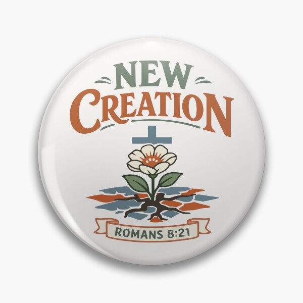 Item preview, New Creation Christian Flower – Romans 8:21 Bible Verse  designed and sold by stylishdzign.