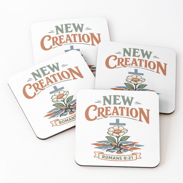 Item preview, New Creation Christian Flower – Romans 8:21 Bible Verse  designed and sold by stylishdzign.