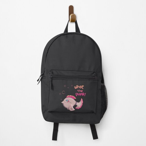 Item preview, Funny Cute Punk Fish Cartoon Illustration - What The Punk! designed and sold by sinemosis.