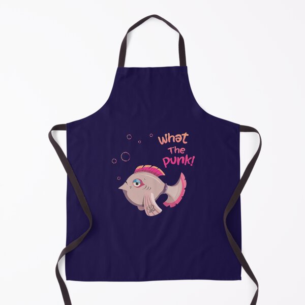 Item preview, Funny Cute Punk Fish Cartoon Illustration - What The Punk! designed and sold by sinemosis.