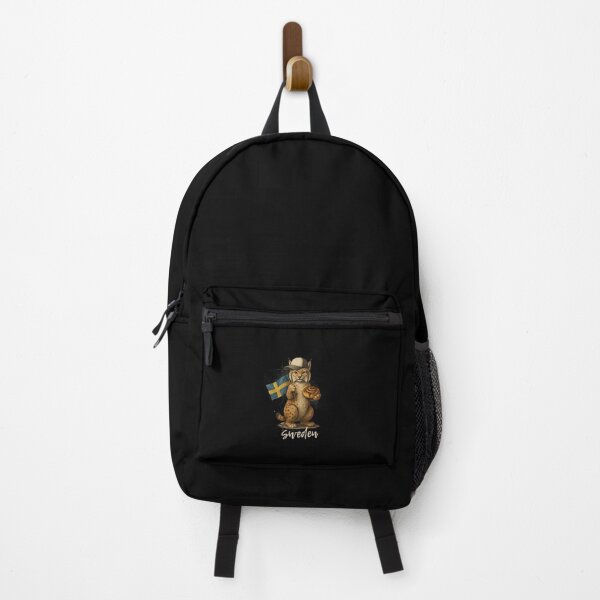 Item preview, Sweden Lynx Swedish Flag Cinnamon Bun Kanelbulle Mascot designed and sold by Enea Kelo.