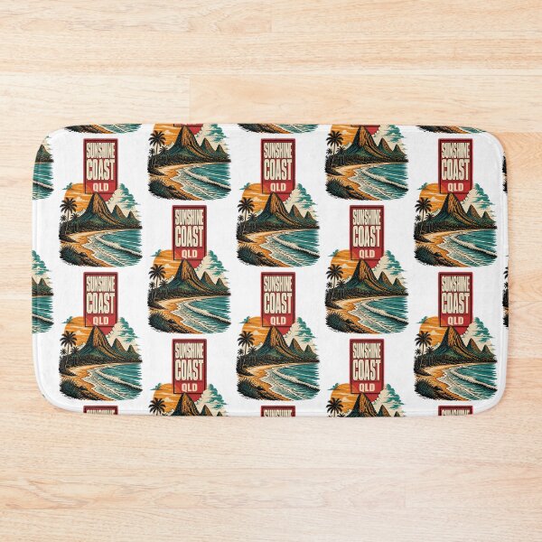 Item preview, Sunshine Coast Queensland Australia Vintage Travel Poster designed and sold by TravelersGems.