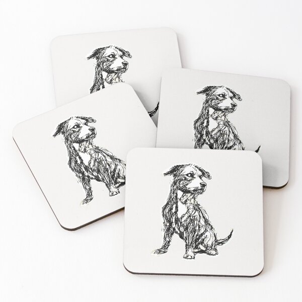 Item preview,  Doggy Lovers Scribble Minimalist Dog  designed and sold by erozzz.