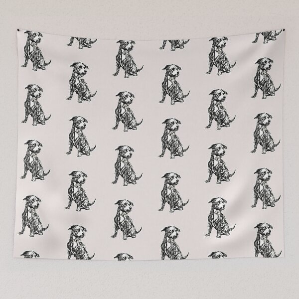 Item preview,  Doggy Lovers Scribble Minimalist Dog  designed and sold by erozzz.