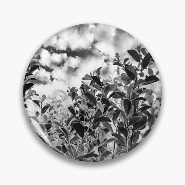 Item preview, Black-and-white  leaves against a cloudy sky.  designed and sold by momentscapturedbymelanie.