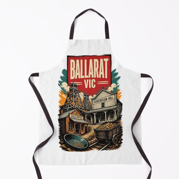 Item preview, Ballarat Victoria Australia Vintage Travel Poster designed and sold by TravelersGems.