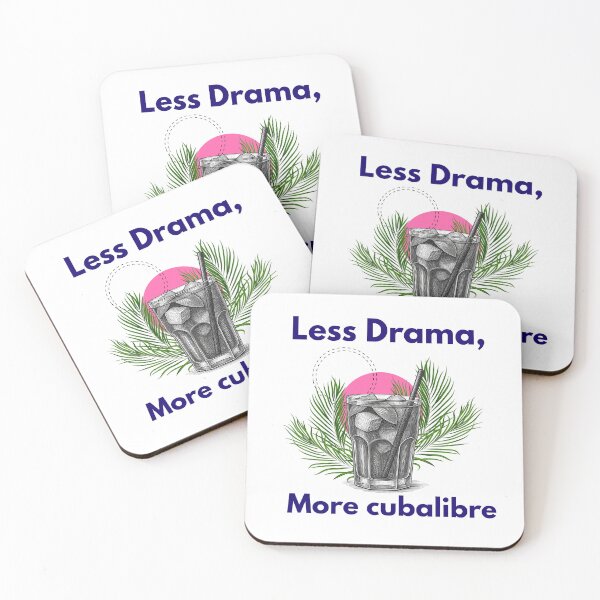 Artikelvorschau, Weniger Drama, mehr Cuba Libre | Lustiges Rum-Cocktail-Shirt entworfen und verkauft von luckyhue.