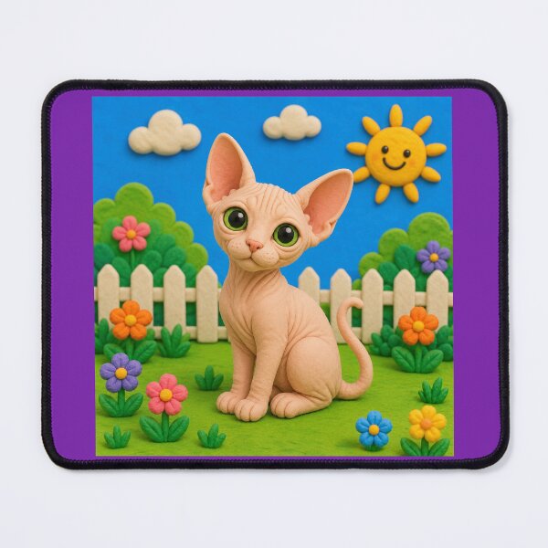 Item preview, Sphynx cat - clay designed and sold by AcornAndPebble.