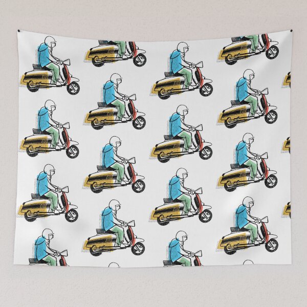 Item preview, Classic Scooter | Retro Scooter Riders | Scooterist, Abstract Retro Mod Inspired Art designed and sold by GWARTGB.