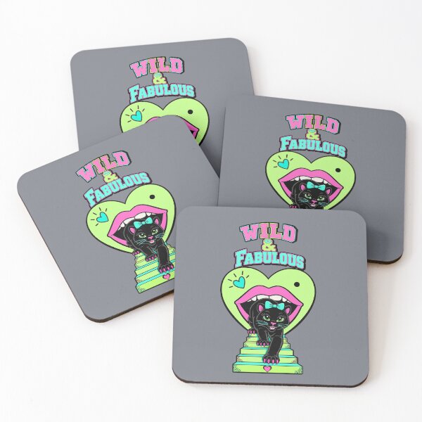 Item preview, Wild & Fabulous – Cute Black Panther Neon Heart | Retro Pop Art T-Shirt designed and sold by Aimetoi.