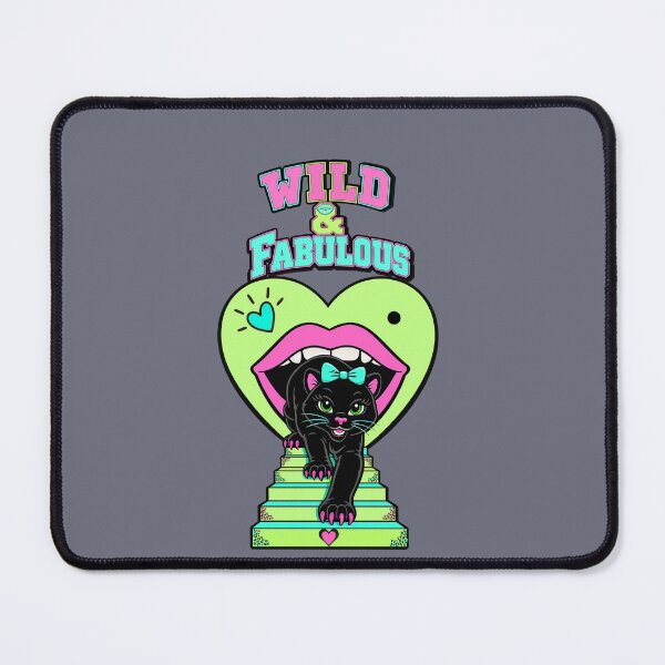 Item preview, Wild & Fabulous – Cute Black Panther Neon Heart | Retro Pop Art T-Shirt designed and sold by Aimetoi.