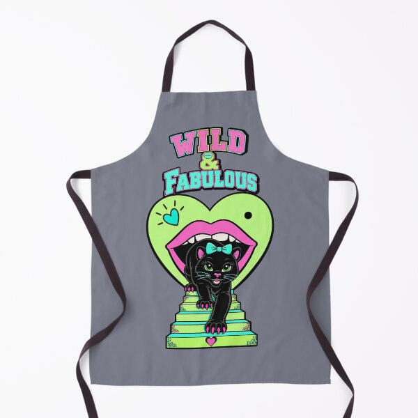 Item preview, Wild & Fabulous – Cute Black Panther Neon Heart | Retro Pop Art T-Shirt designed and sold by Aimetoi.