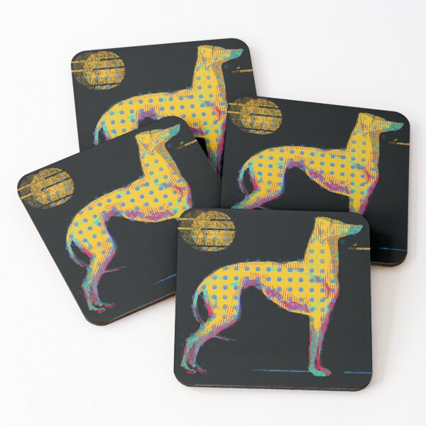Item preview, Neon Glitch Sighthound No. 4 | Contemporary Pop Art designed and sold by MikZviagin.