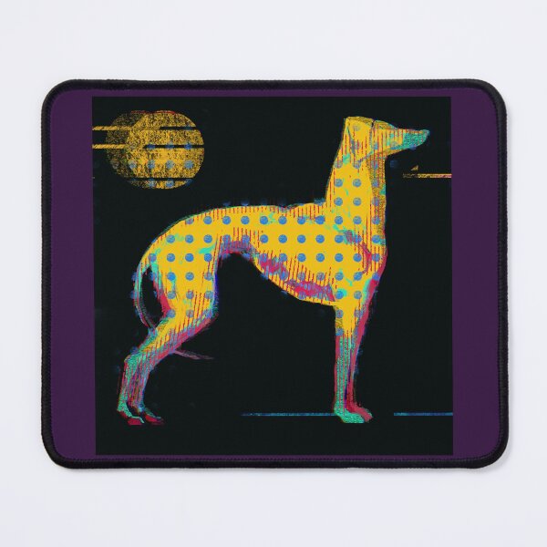Item preview, Neon Glitch Sighthound No. 4 | Contemporary Pop Art designed and sold by MikZviagin.