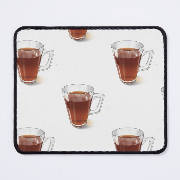 Item preview, Clear Glass Mug with Tea Art Print designed and sold by KaleChub.