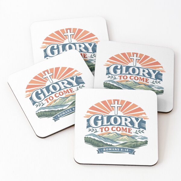 Item preview, Glory to Come Christian Mountain – Romans 8:18 Bible Verse  designed and sold by stylishdzign.