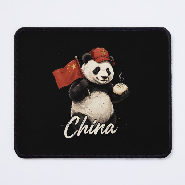 Item preview, China Giant Panda Chinese Flag Baozi Steamed Dumpling Mascot designed and sold by Enea Kelo.