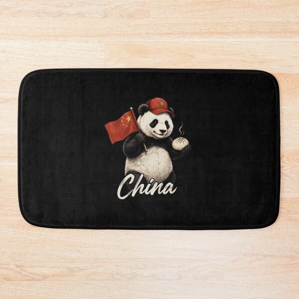 Item preview, China Giant Panda Chinese Flag Baozi Steamed Dumpling Mascot designed and sold by Enea Kelo.