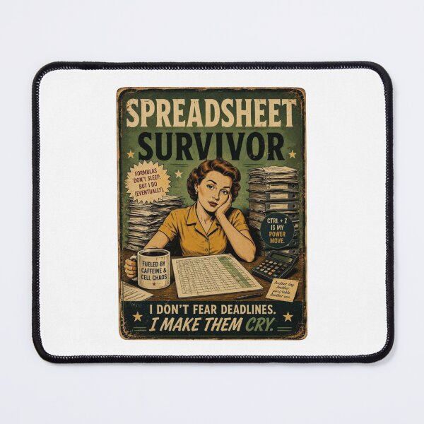 Item preview, Spreadsheet Survivor designed and sold by TheHodgePodge.