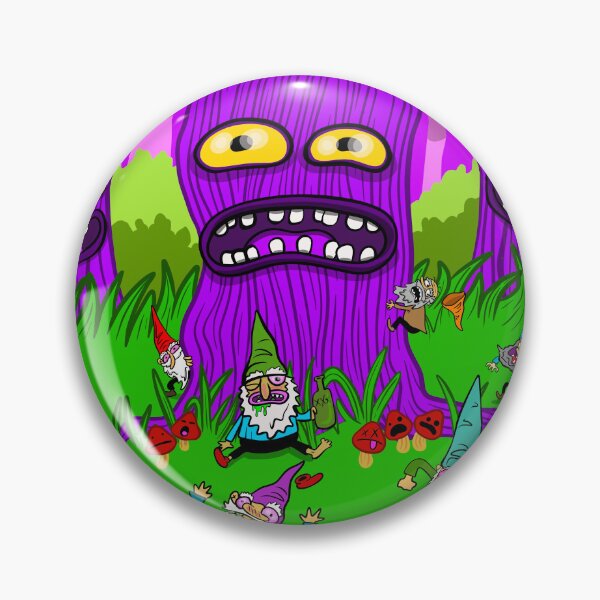 Item preview, Chaotic Gnome Forest | Funny Psychedelic Tree Creature Art designed and sold by Let There Be Art Studio.
