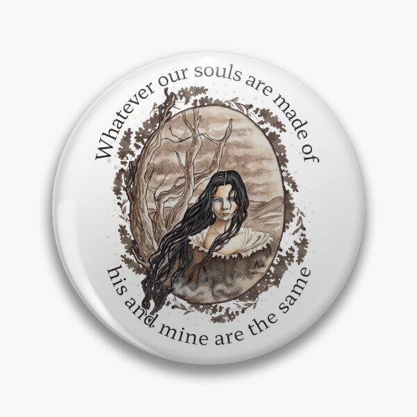 Item preview, Catherine Wuthering Heights Soul Quote Watercolor designed and sold by esmavart.