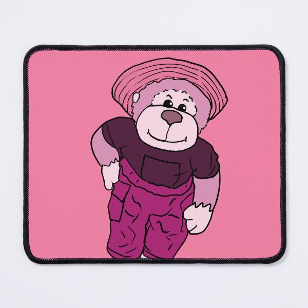 Item preview, Pink Plush Cartoon Monkey designed and sold by CaffeineCraftedCreations.