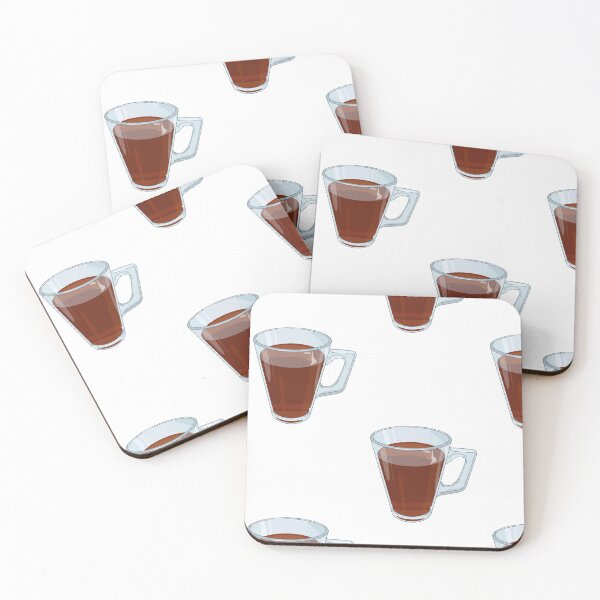 Item preview, Clear Glass Mug with Coffee Art Print designed and sold by KaleChub.