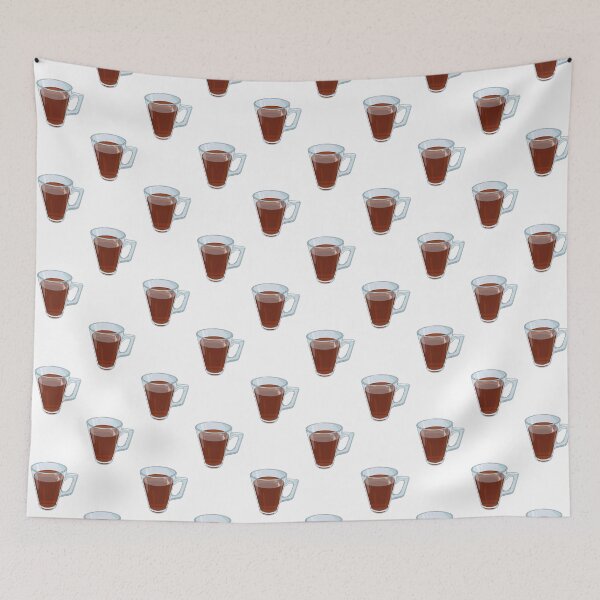 Item preview, Clear Glass Mug with Coffee Art Print designed and sold by KaleChub.
