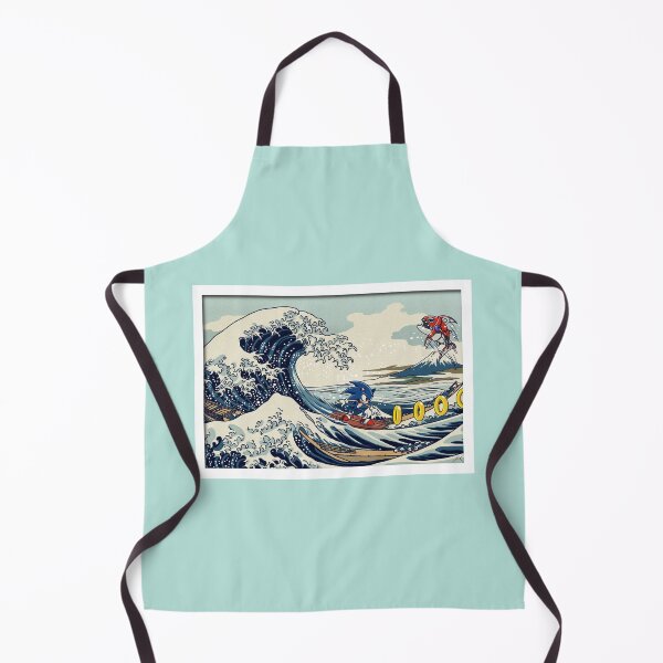 Item preview, Geek X Art - Sonic surfing the Great Wave off Kanagawa designed and sold by Magic-Ynk.