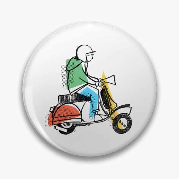 Item preview, Classic Scooter | Retro Scooter Riders | Scooterist, Abstract Retro Mod Inspired Art designed and sold by GWARTGB.
