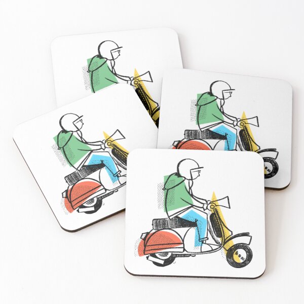 Item preview, Classic Scooter | Retro Scooter Riders | Scooterist, Abstract Retro Mod Inspired Art designed and sold by GWARTGB.