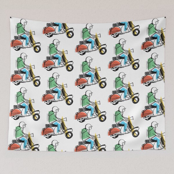 Item preview, Classic Scooter | Retro Scooter Riders | Scooterist, Abstract Retro Mod Inspired Art designed and sold by GWARTGB.