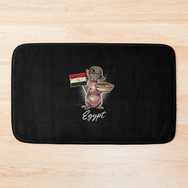 Item preview, Egypt Sphynx Cat Egyptian Flag Koshary Bowl Mascot designed and sold by Enea Kelo.