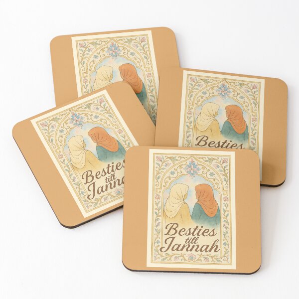 Item preview, Besties till Jannah ( floral )  – Islamic Friendship Art Design designed and sold by D-Islamic.