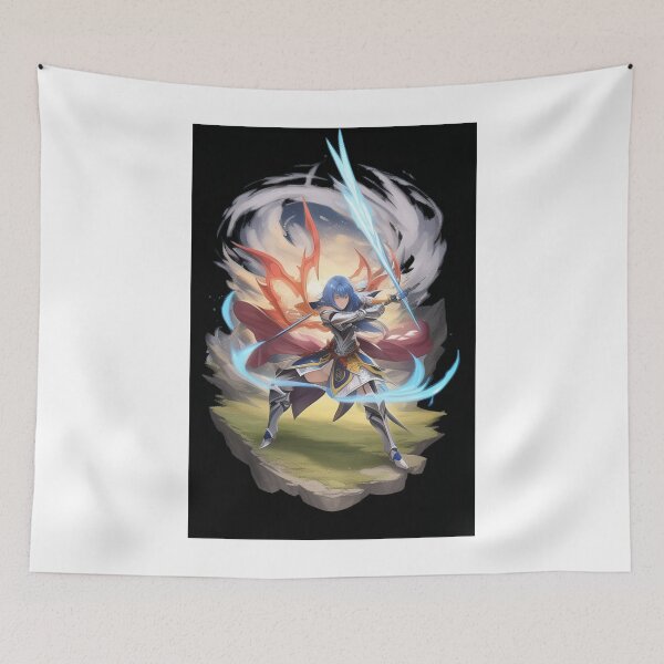 Item preview, Digital Art - Female Warrior Character, Manga Illustration with Blazing Wings designed and sold by AnimeShin.