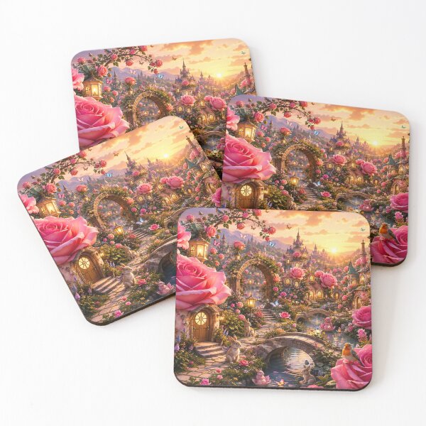 Item preview, Enchanted Rose Village designed and sold by Gold&pixels.