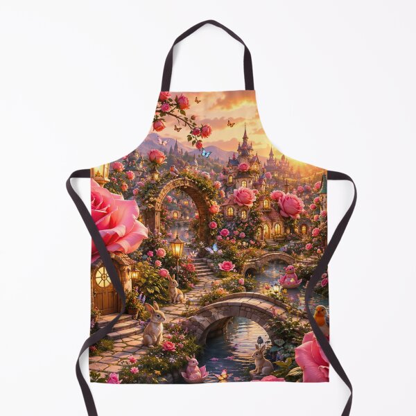 Item preview, Enchanted Rose Village designed and sold by Gold&pixels.