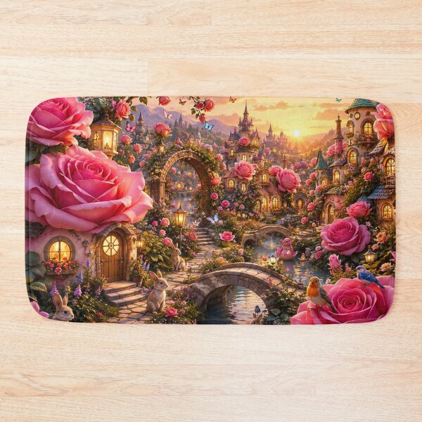 Item preview, Enchanted Rose Village designed and sold by Gold&pixels.