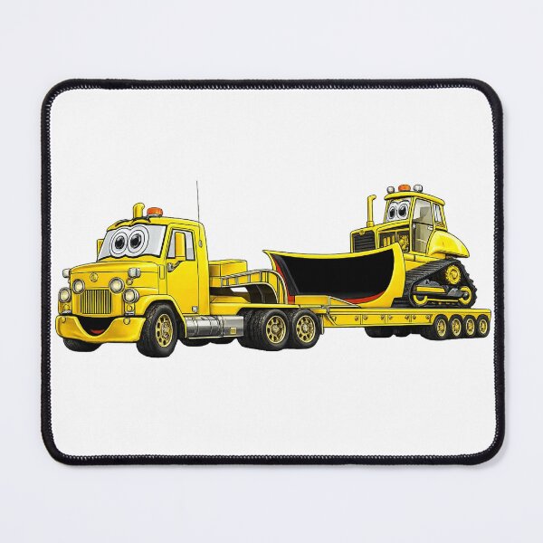 Item preview, Semi Truck and Bulldozer Cartoon designed and sold by Scott Hayes.